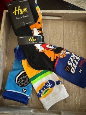 Hype Five Women's Multicolor Casual Crew Socks - Pack of Novelty Designs